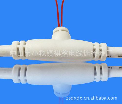 厂家直销ledip68防水连接器耐寒电线公母对接线三通t型线贴片插头
